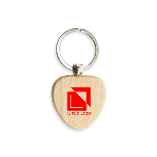Portachiavi Eco Wood "Heart"