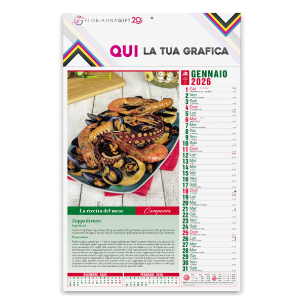 Calendario Illustrato GASTRONOMIA