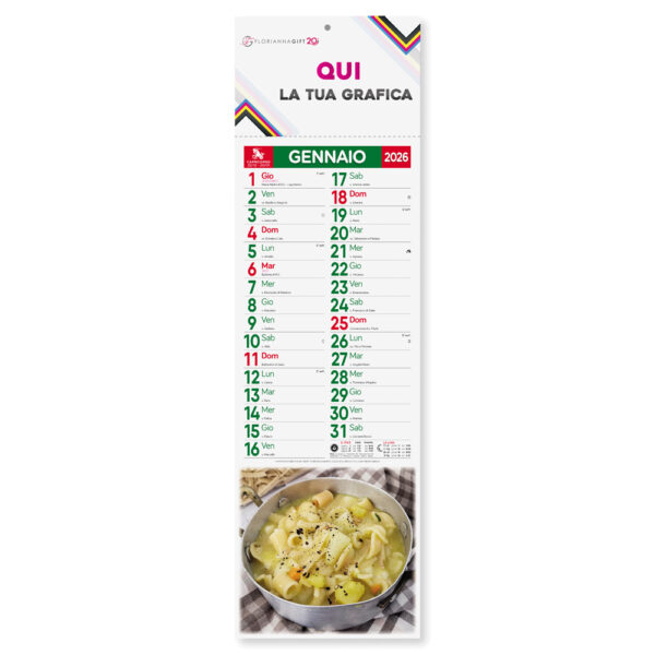 Calendario Silhouette GASTRONOMIA