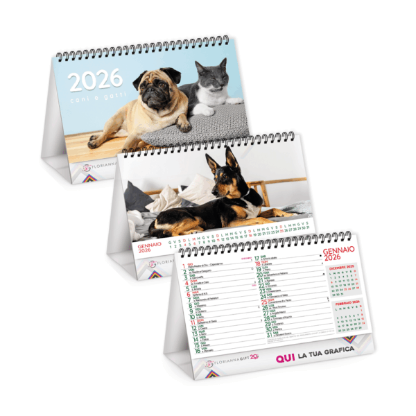 Calendario da tavolo CANI E GATTI