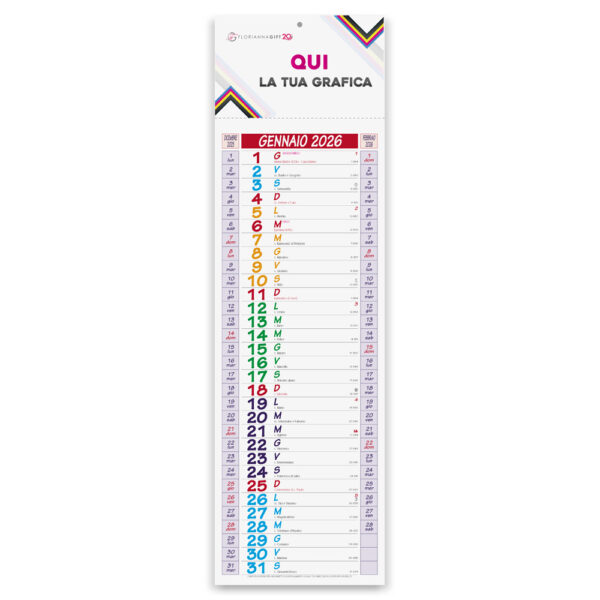 Calendario Silhouette MULTICOLOR