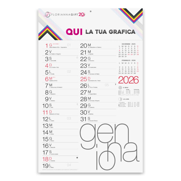 Calendario Olandese MODERNO