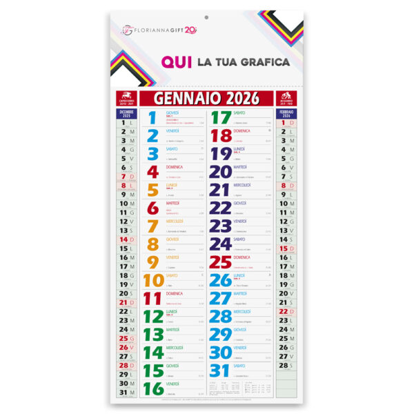 Calendario Olandese SHADED color