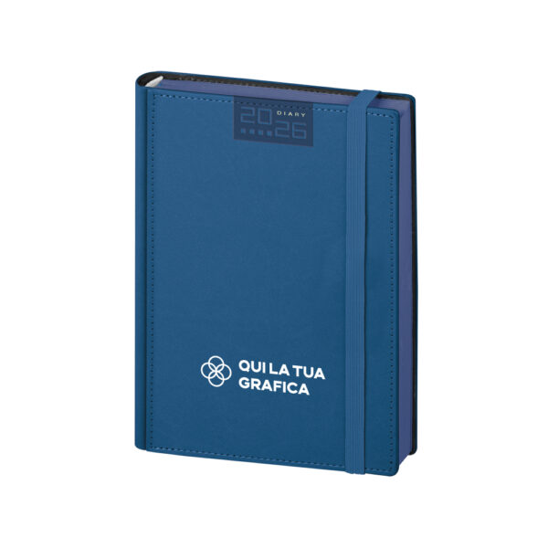 Agenda Giornaliera 15x21 con elastico e bordo colorato