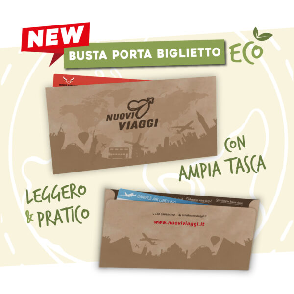 Busta porta biglietto viaggi