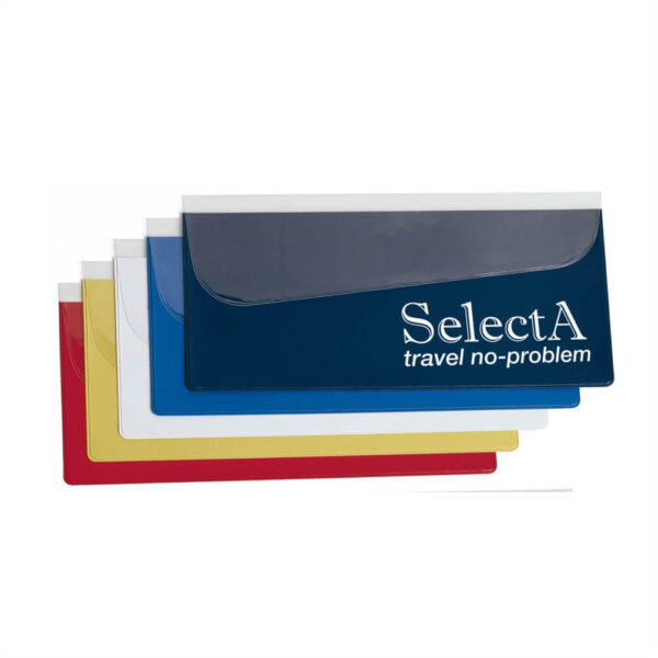 Busta porta biglietto con pattina