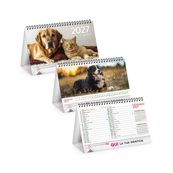 Calendario da tavolo CANI E GATTI