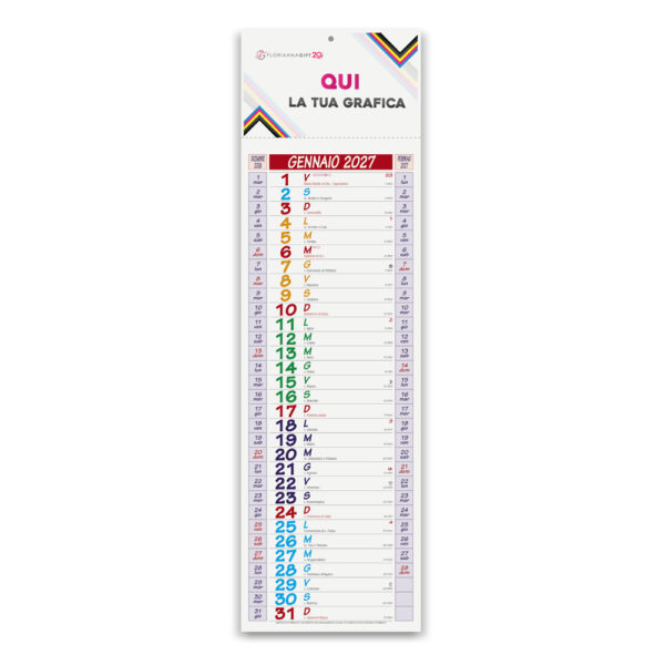 Calendario Silhouette MULTICOLOR
