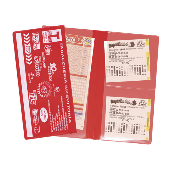 Porta biglietto 2 ante 3 tasche