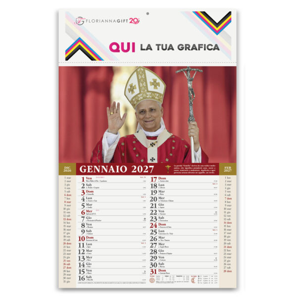 Calendario Illustrato PAPA LEONE XIV