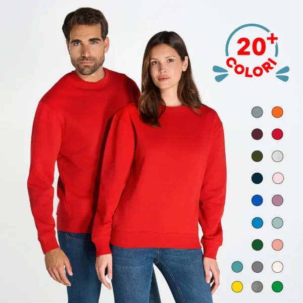 Felpa Unisex girocollo