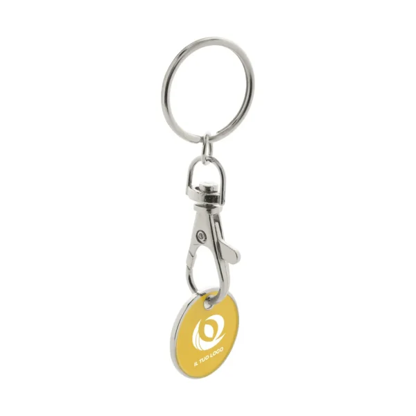 Portachiavi con gettone Eurocoin
